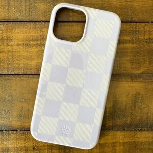 Lilac Vibe Checkered iPhone Case